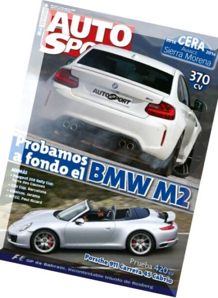 Auto Sport – 5 Abril 2016 Cover