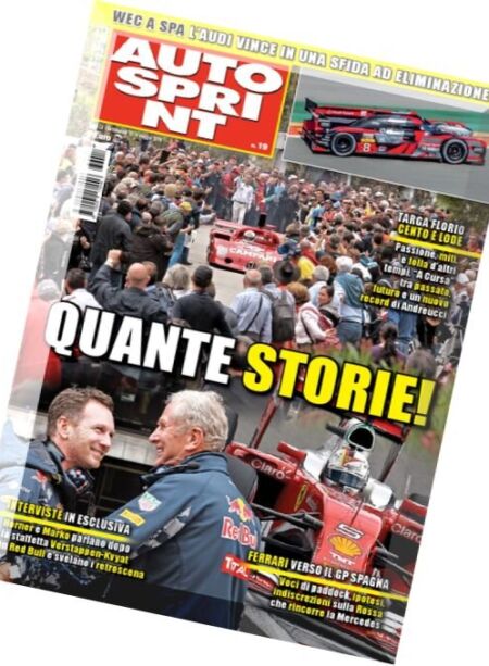 Auto Sprint – 10 Maggio 2016 Cover