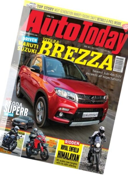 Auto Today – April 2016 Cover