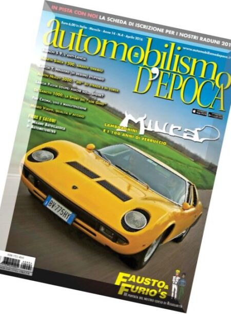 Automobilismo d’Epoca – Aprile 2016 Cover