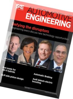 Automotive Engineering – April 2016