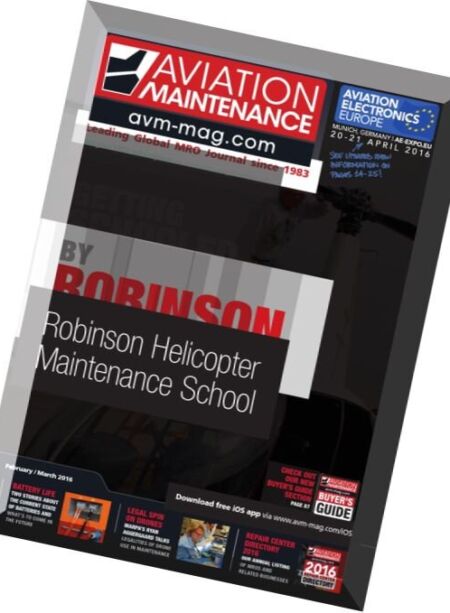 Aviation Maintenance Magazine – February-March 2016 Cover