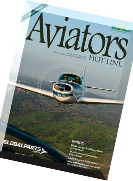 Aviators Hot Line – April 2016 Cover