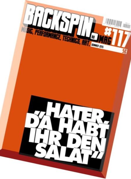 Backspin Magazin – N 117, Sommer 2015 Cover
