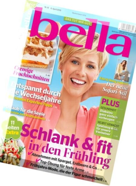 bella Germany – Nr.15, 6 April 2016 Cover