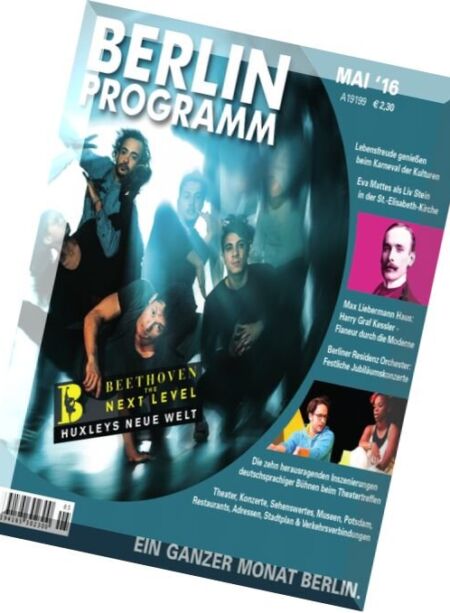 Berlin Programm – Mai 2016 Cover