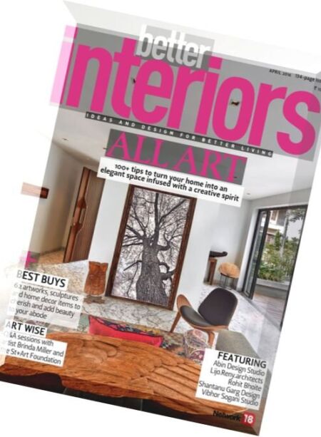 Better Interiors – April 2016 Cover