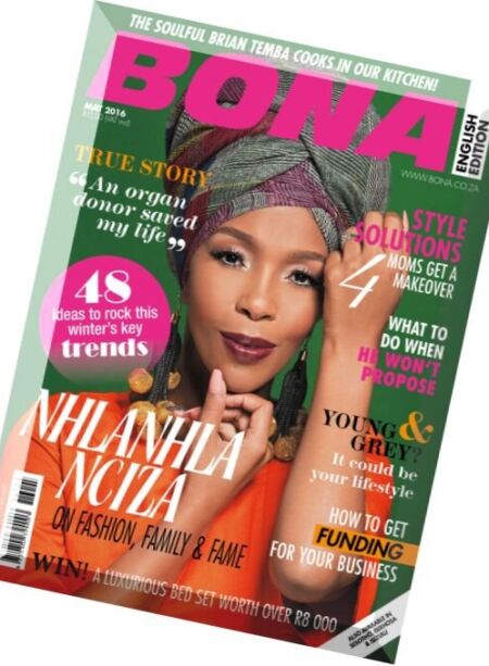 Bona – May 2016 Cover