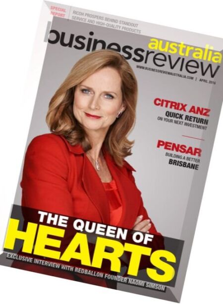 Business Review Australia – April 2016 Cover