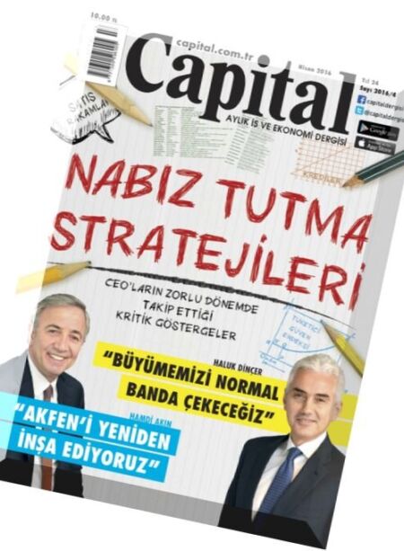 Capital Turkey – Nisan 2016 Cover