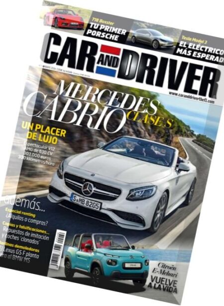 Car and Driver Spain – Mayo 2016 Cover