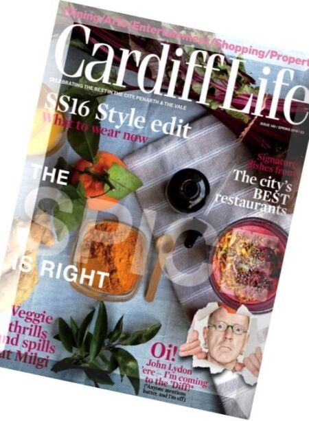 Cardiff Life – Spring 2016 Cover