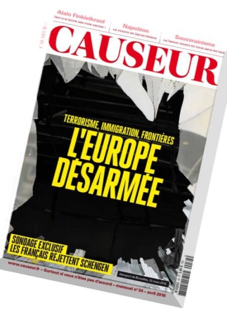 Causeur – Avril 2016 Cover