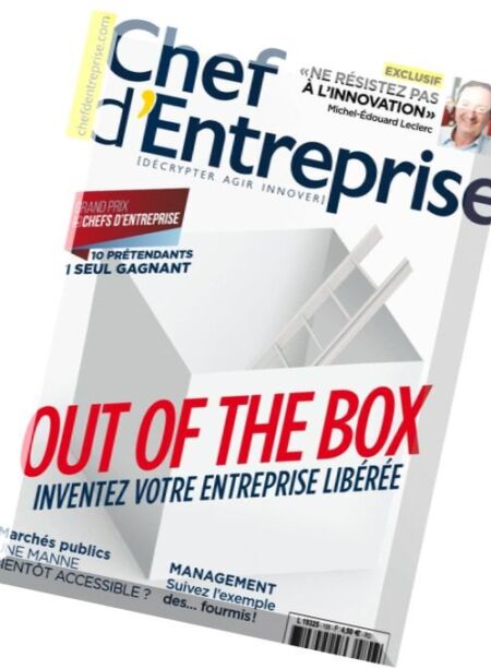 Chef d’Entreprise – Avril 2016 Cover