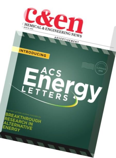 Chemical & Engineering News – 14 March 2016 Cover