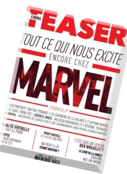 Cinema Teaser – Avril 2016