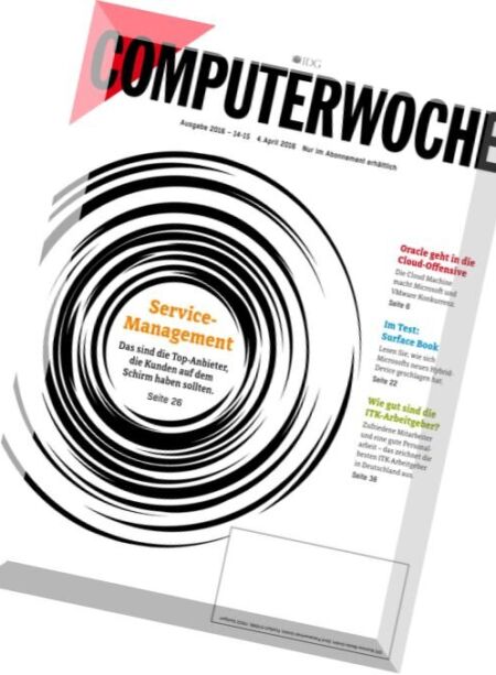 Computerwoche – 4 April 2016 Cover
