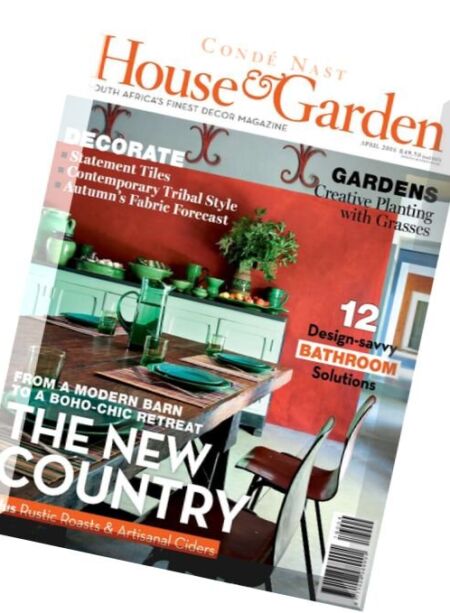 Conde Nast House & Garden – April 2016 Cover