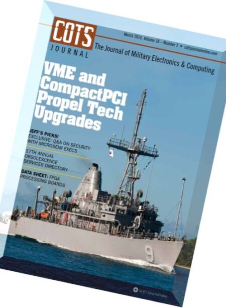 COTS Journal – March 2016 Cover