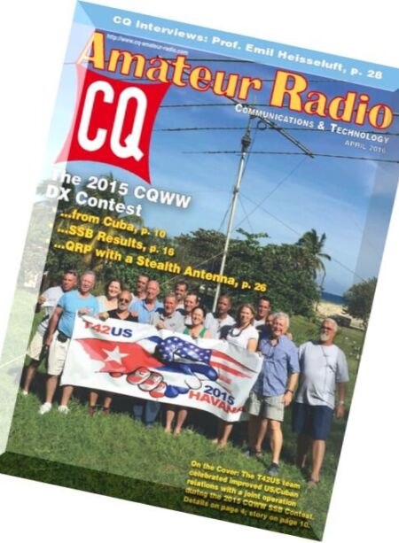 CQ Amateur Radio – April 2016 Cover