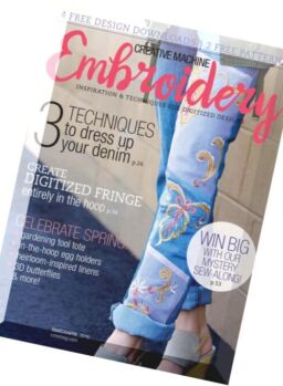 Creative Machine Embroidery – March-April 2016
