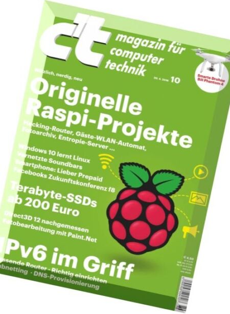 c’t Magazin – N 10, 30 April 2016 Cover