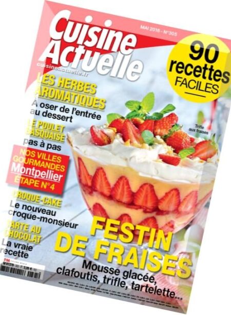Cuisine Actuelle – Mai 2016 Cover