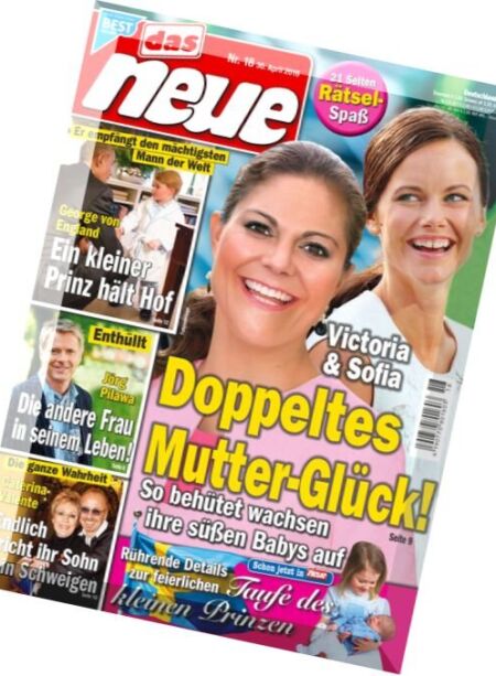 das neue – 30 April 2016 Cover