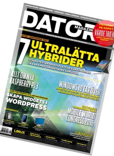 Dator Magazin – Nr.5, 2016 Cover