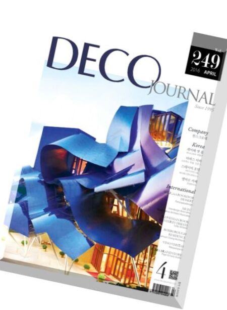 Deco Journal – April 2016 Cover