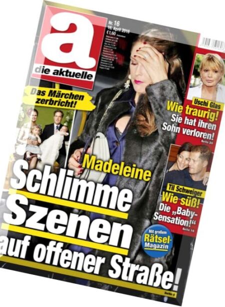 die aktuelle – 16 April 2016 Cover