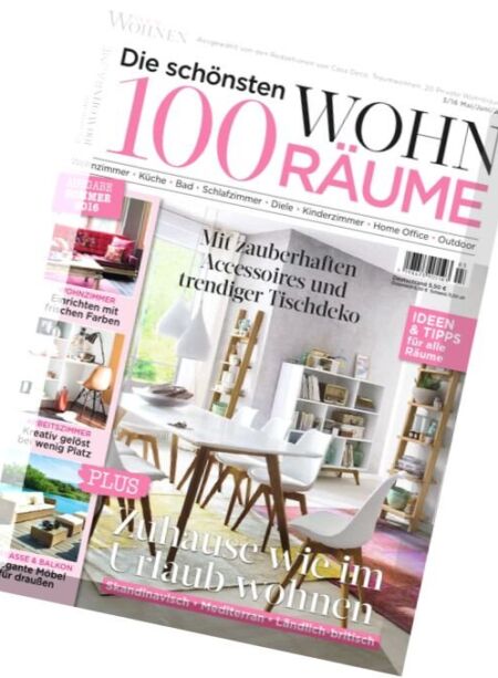 Die schonsten 100 Wohnraume – Mai-Juli 2016 Cover