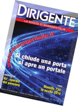 Dirigente – Aprile 2016