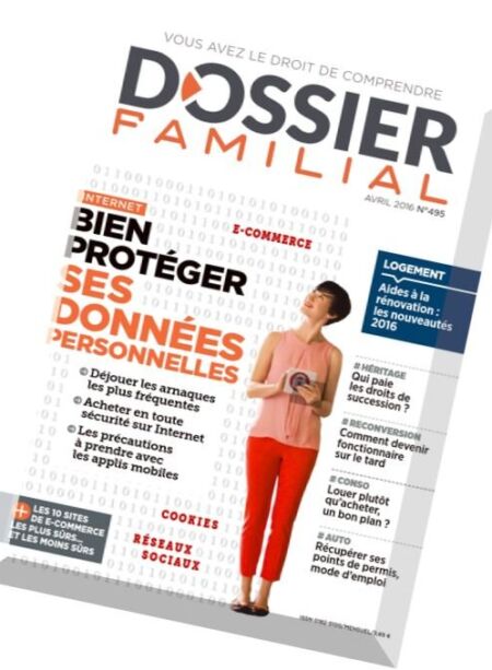 Dossier Familial – Avril 2016 Cover