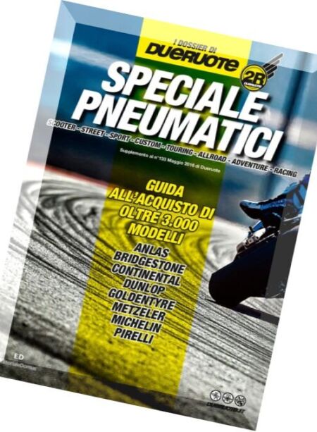 DueRuote – Speciale Pneumatici – Maggio 2016 Cover