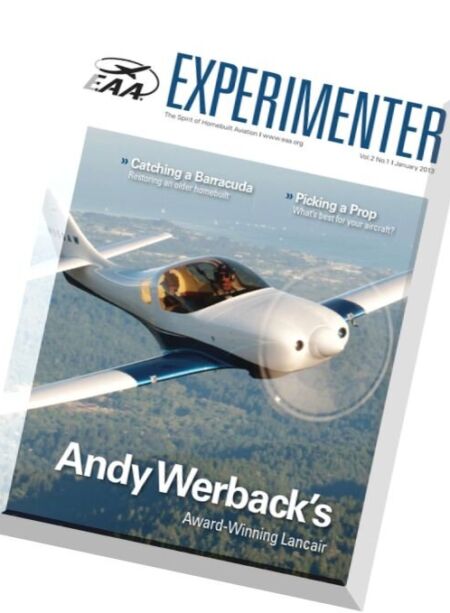EAA Experimenter – january 2013 Cover