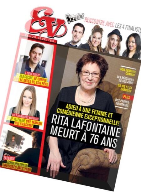 Echos Vedettes – 9 au 15 Avril 2016 Cover