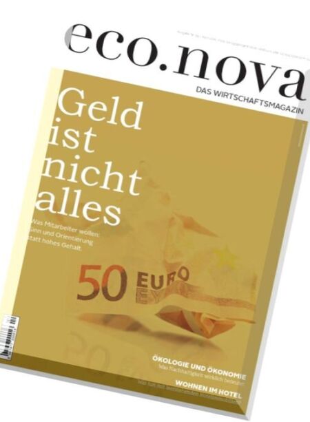 eco.nova – April 2016 Cover