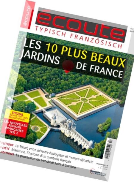 Ecoute – Nr.4, 2016 Cover