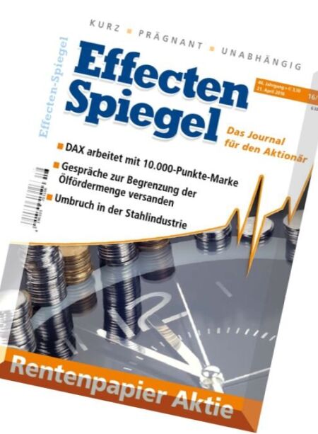 Effecten Spiegel – 21 April 2016 Cover