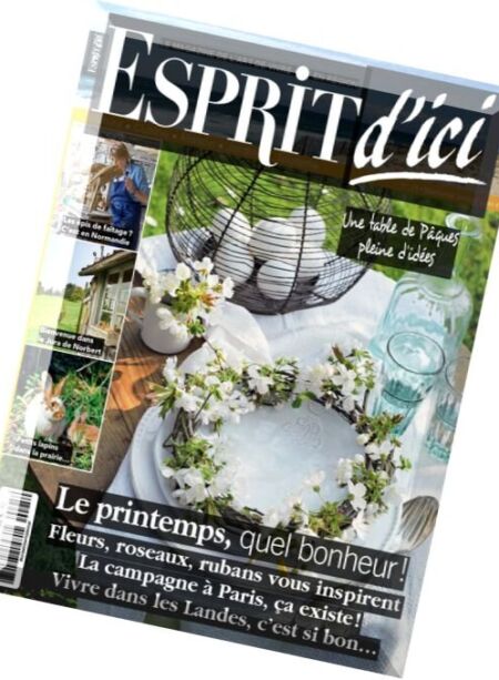 Esprit d’ici – Mars-Avril 2016 Cover