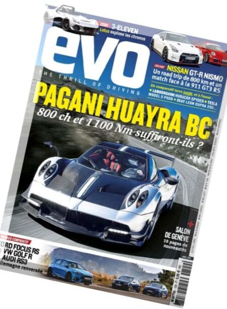 Evo France – Avril 2016 Cover