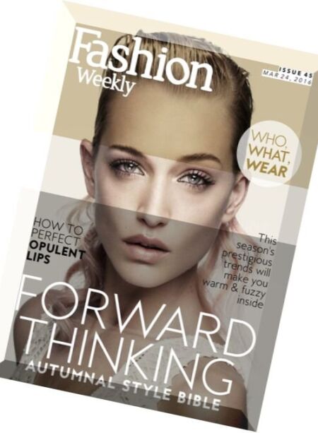Fashion Weekly – 24 March 2016 Cover