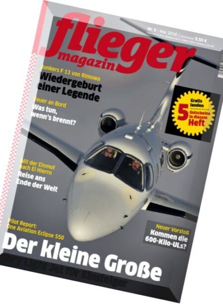 Fliegermagazin – Mai 2016 Cover