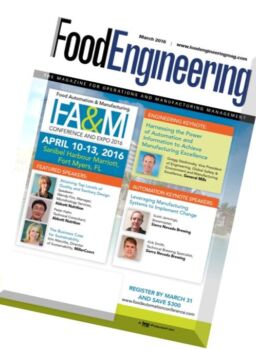 Food Engineering – March 2016