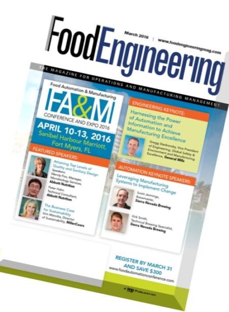 Food Engineering – March 2016 Cover