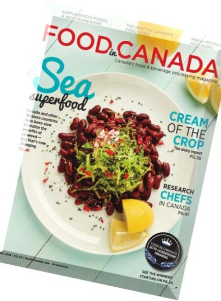 Food In Canada – April 2016 Cover