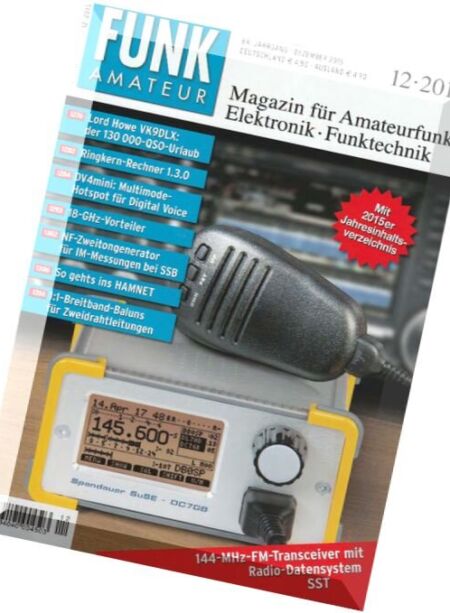 Funkamateur – Dezember 2015 Cover