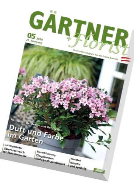 Gartner und Florist – Mai 2016 Cover