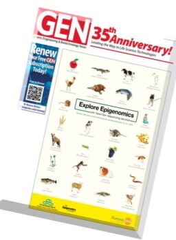 Genetic Engineering & Biotechnology News – 1 April 2016